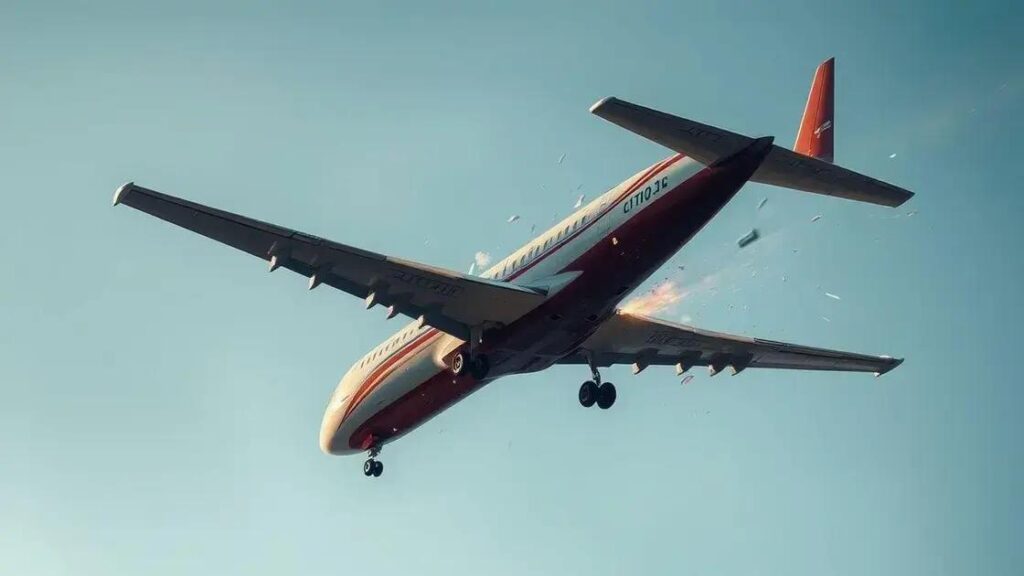 Sonhar com avião caindo: entenda o que isso pode significar